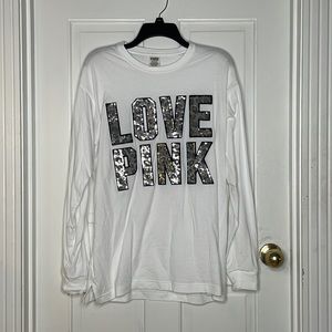 Victoria’s Secret PINK Long-sleeve Sequin Tee